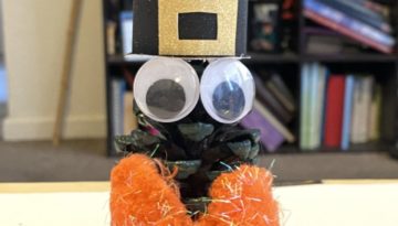 Easy St. Patrick's Day Pine Cone Leprechauns Kids Craft Project