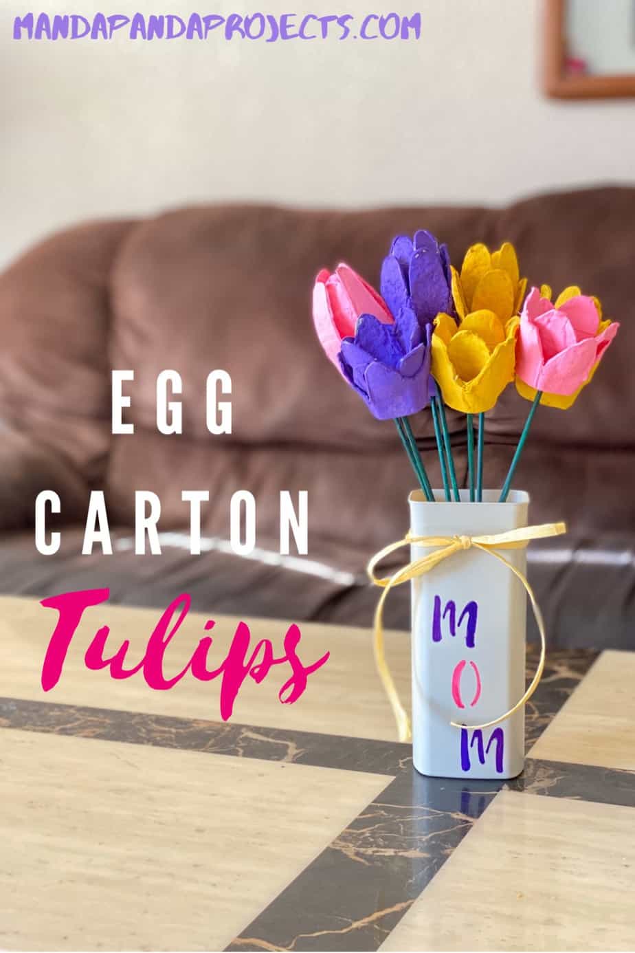 Egg Carton tulips