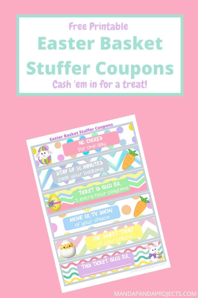 Free printable easter basket coupons for kids