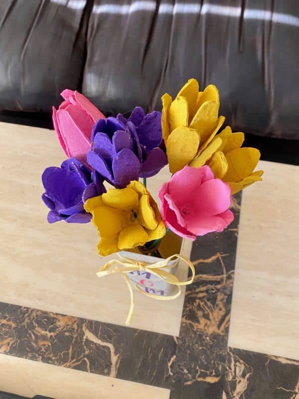 How to Make Egg Carton Tulips: Mother's Day Spring Craft