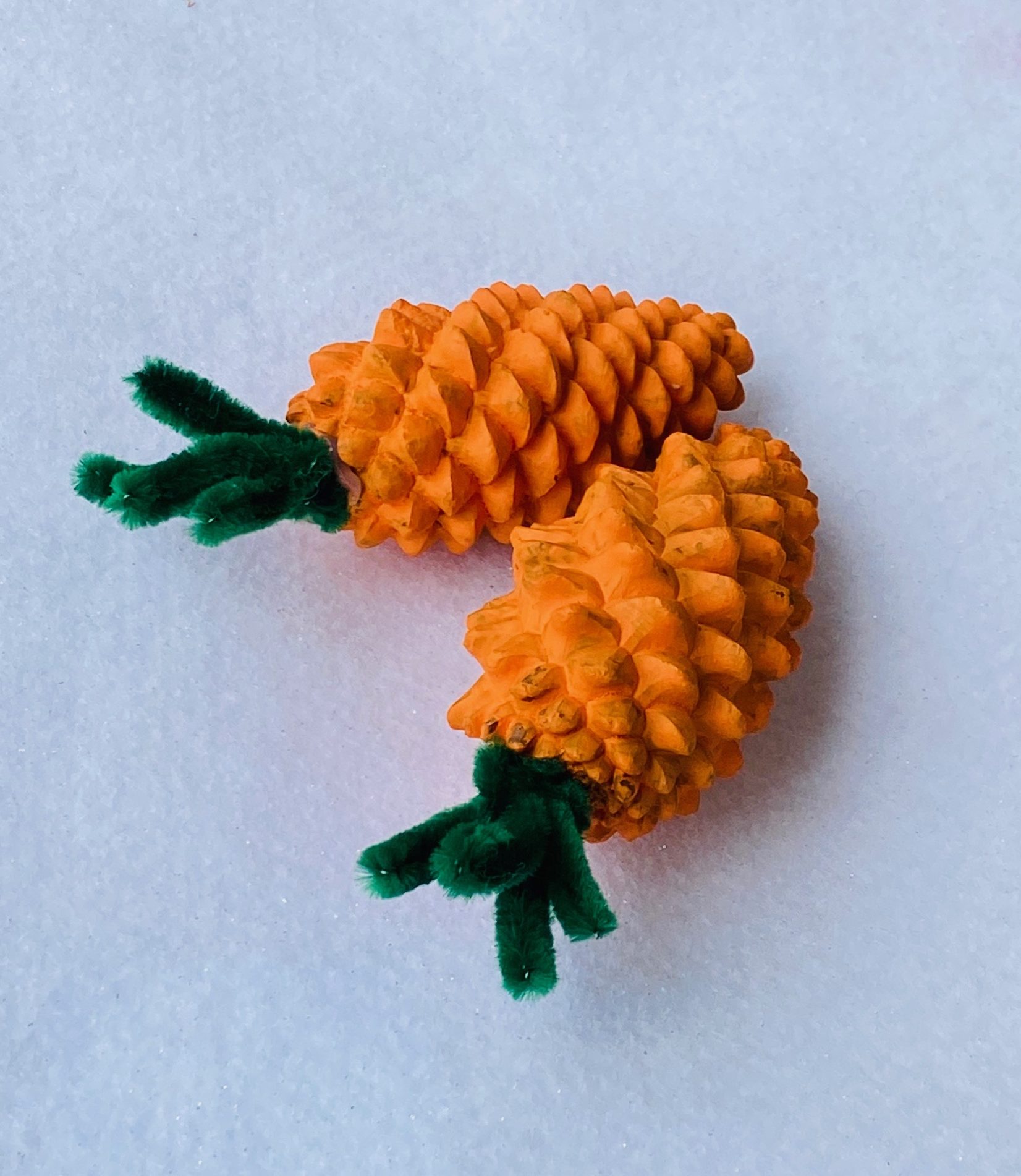 How to Make a Carrot from a Styrofoam Cone - My Eclectic Treasures