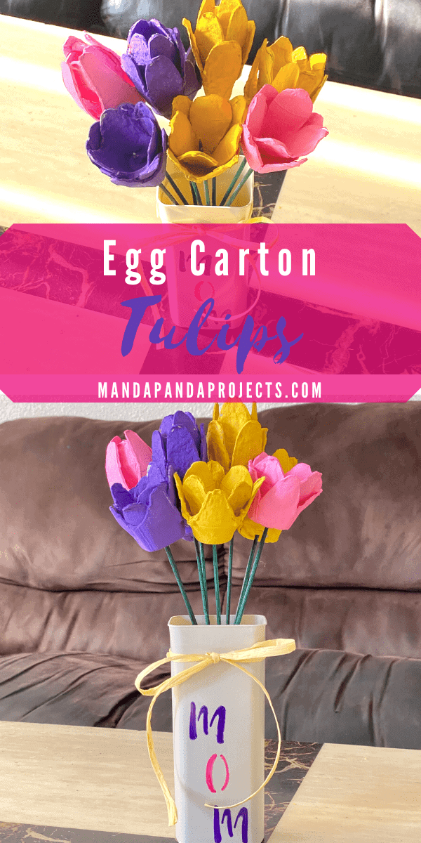 Egg Carton tulips