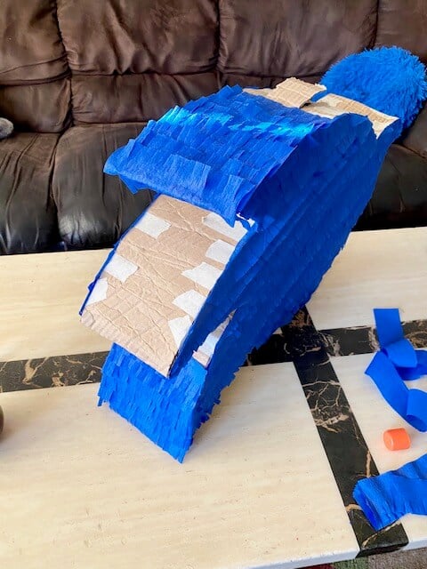 Repeat the same process for the back of the Sonic Pinata and the middle