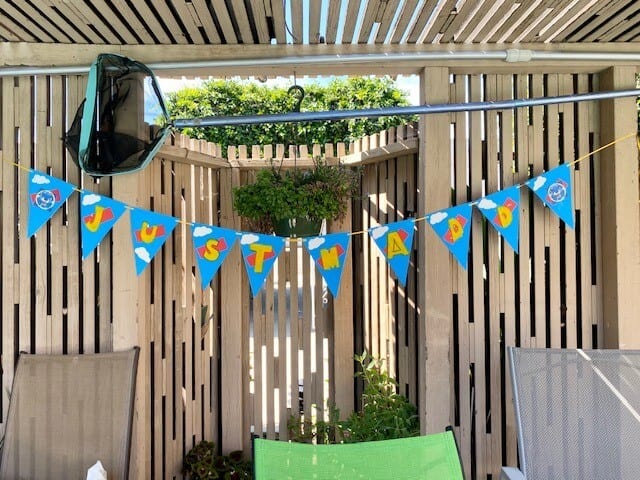DIY sonic the hedgehog personalized name birthday banner