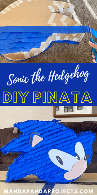 How to make a sonic the hedgehog pinata to save money on a DIY sonic birthday party