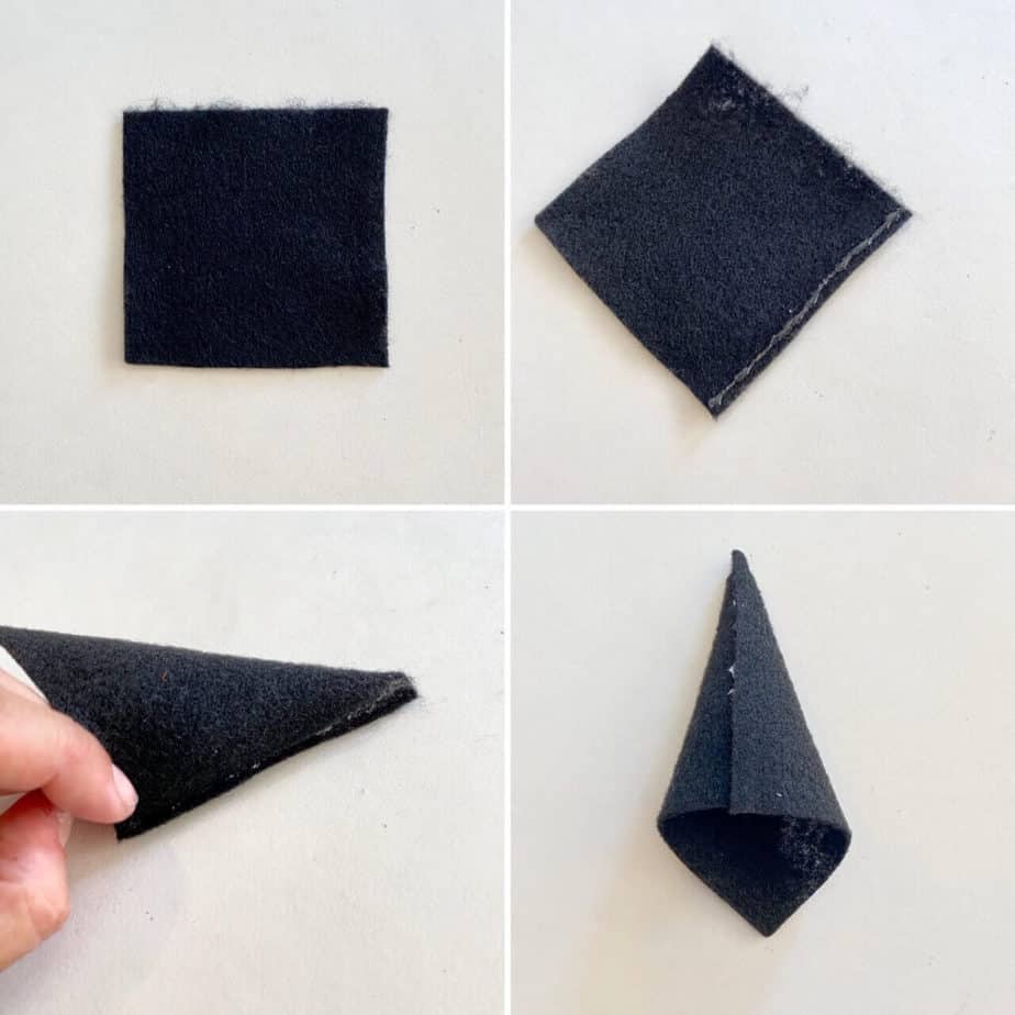 Make the witches hat out of black felt
