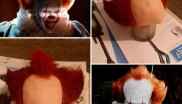 DIY Pennywise IT wig for halloween costume