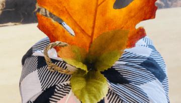 Dollar Tree Fabric Covered Pumpkins: No Glue!
