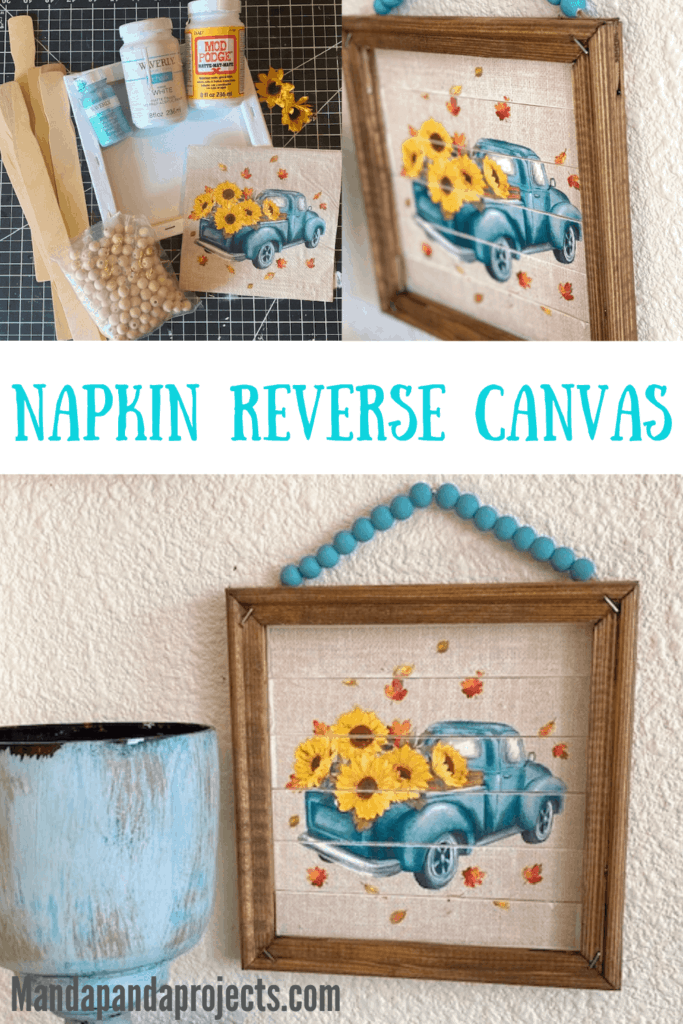 Easy Reverse Canvas For Spring - Mommy By Trade