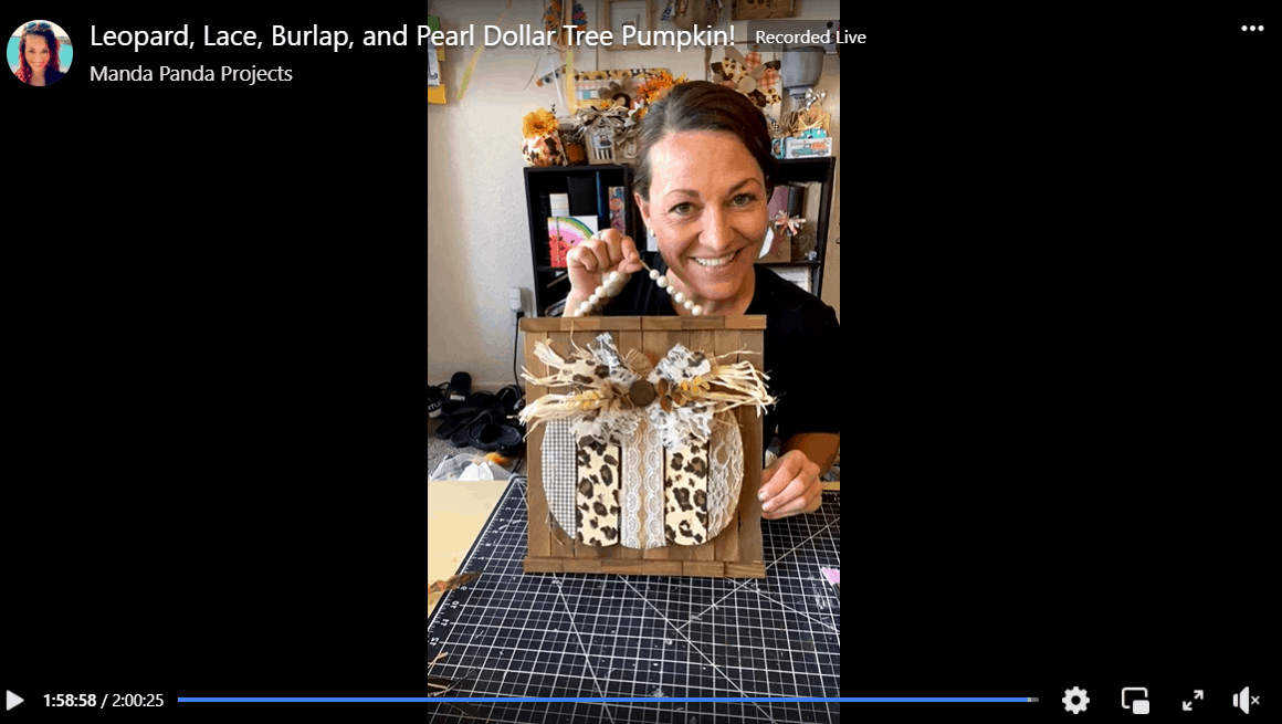 Dollar Tree Leopard Print Pumpkin - Manda Panda Projects