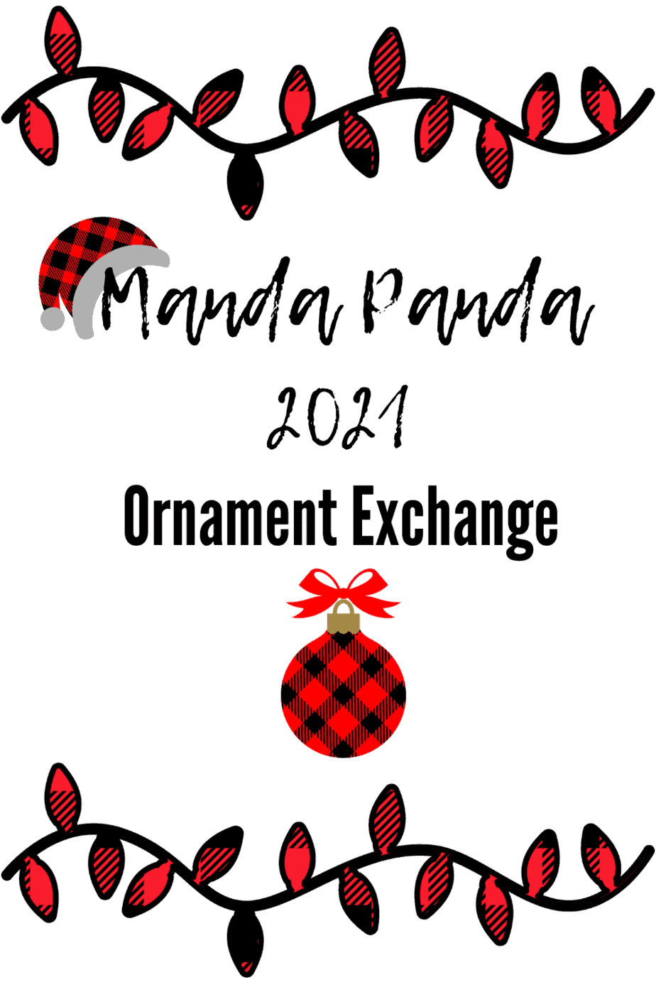 2021 Manda Panda Ornament Exchange