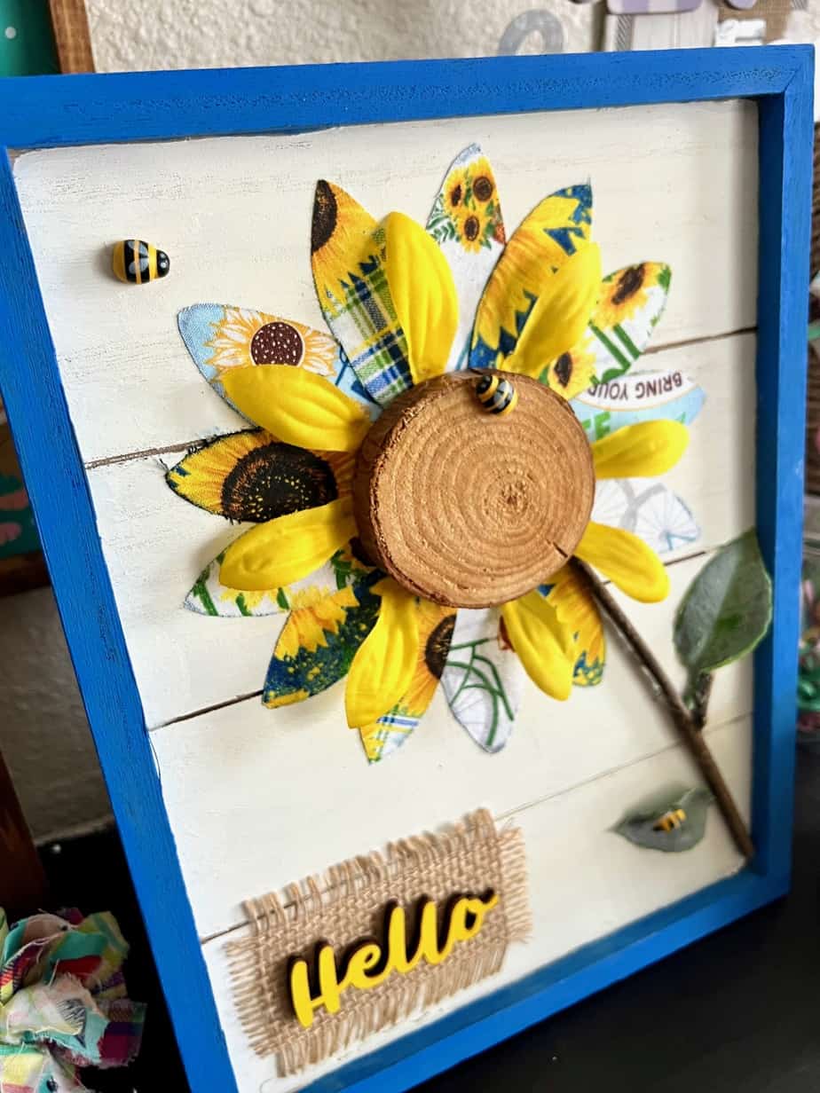 DIY Fabric Sunflower - Manda Panda Projects