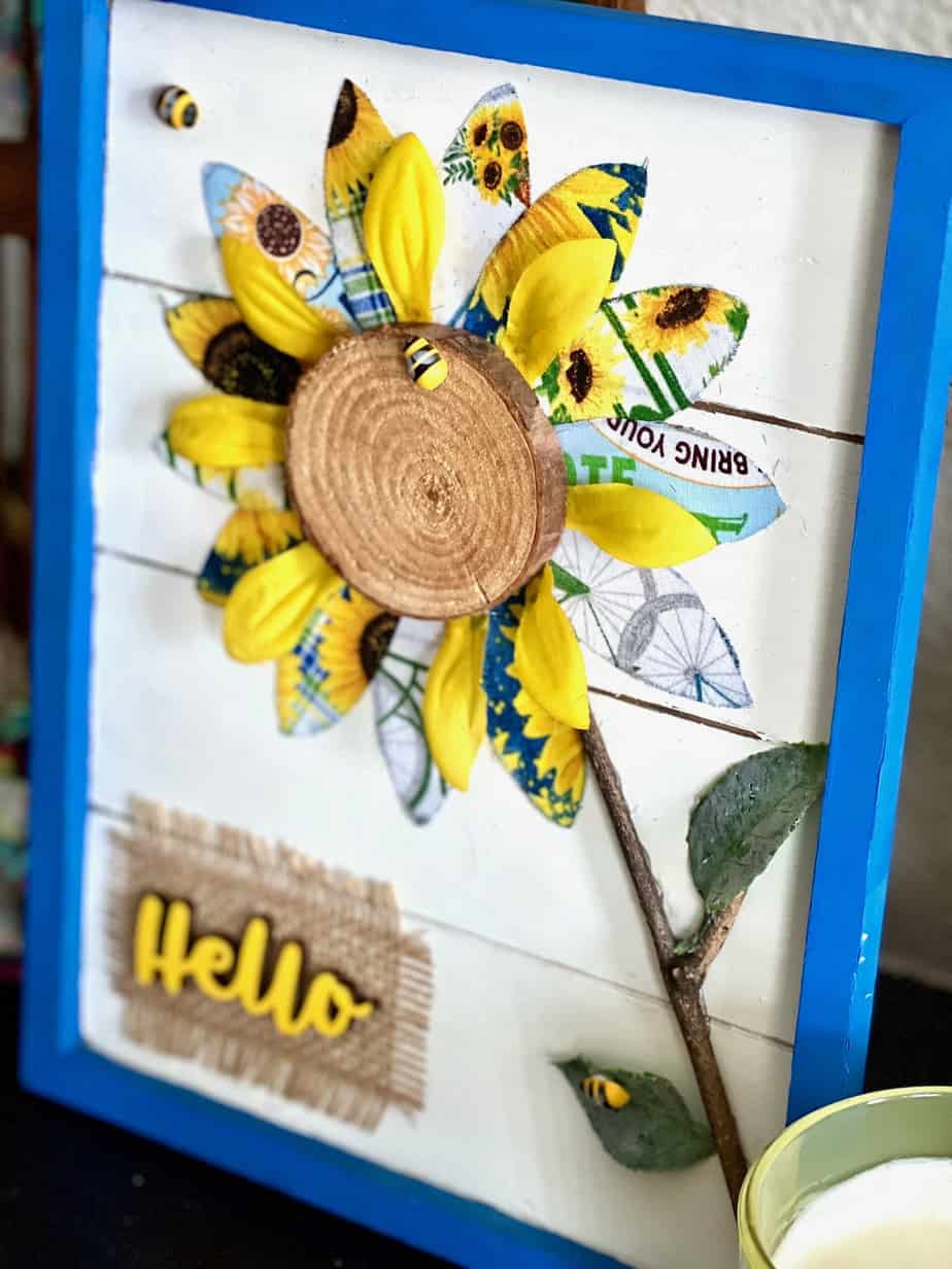 DIY Fabric Sunflower - Manda Panda Projects