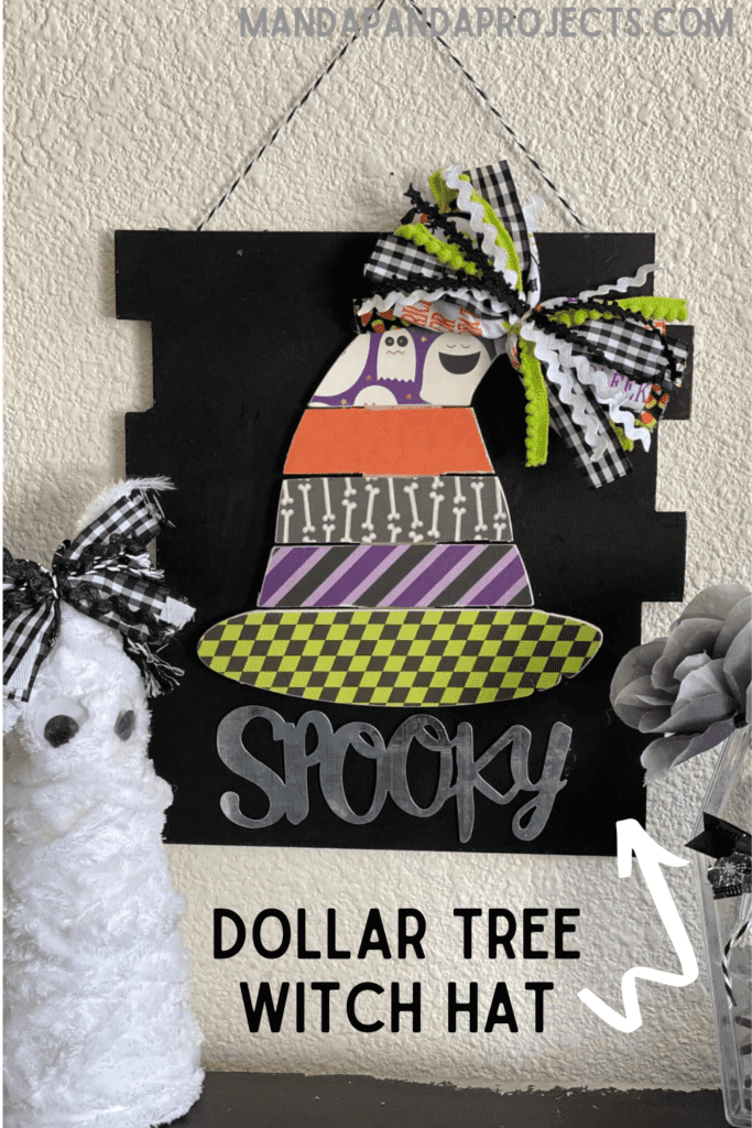 Dollar Tree Spooky Witch Hat - Manda Panda Projects