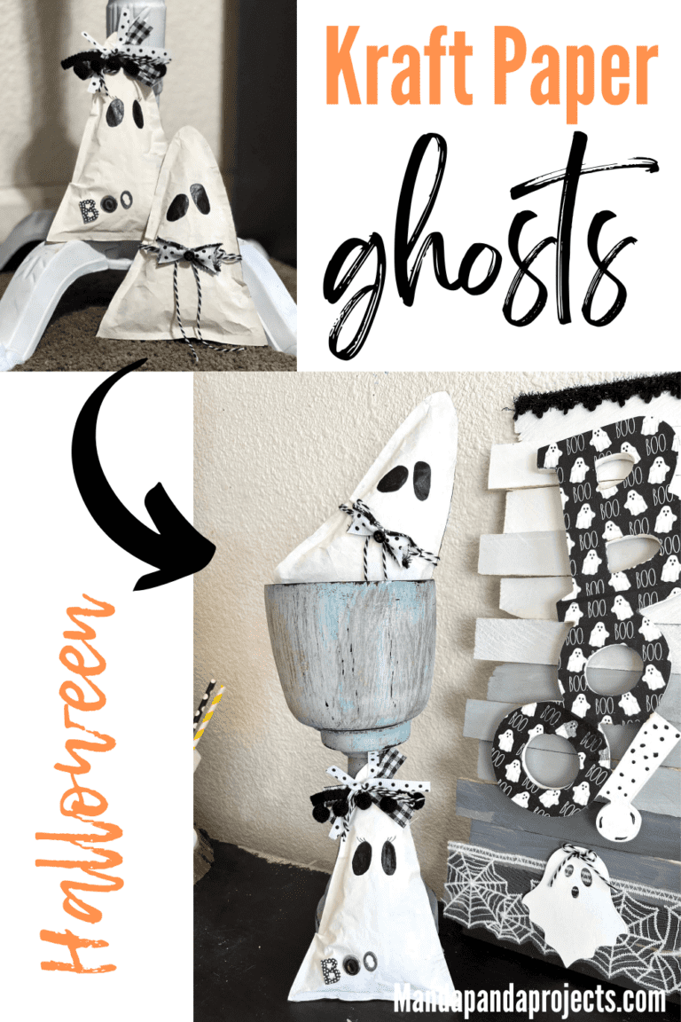 Kraft Paper Ghosts - Manda Panda Projects
