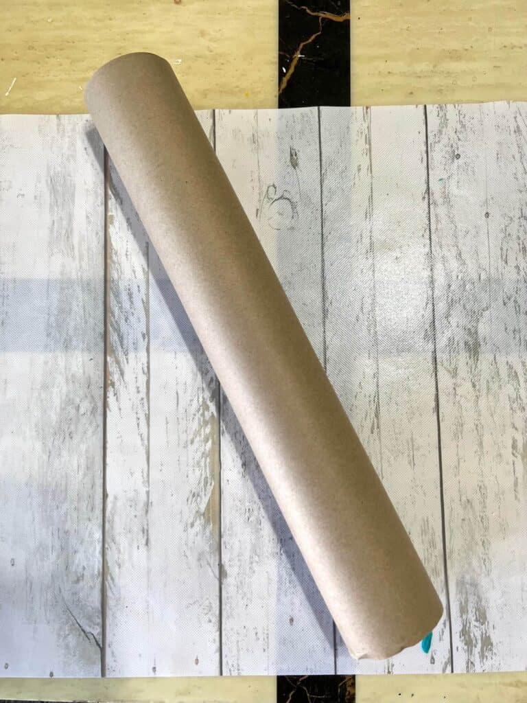 Roll of brown kraft paper.