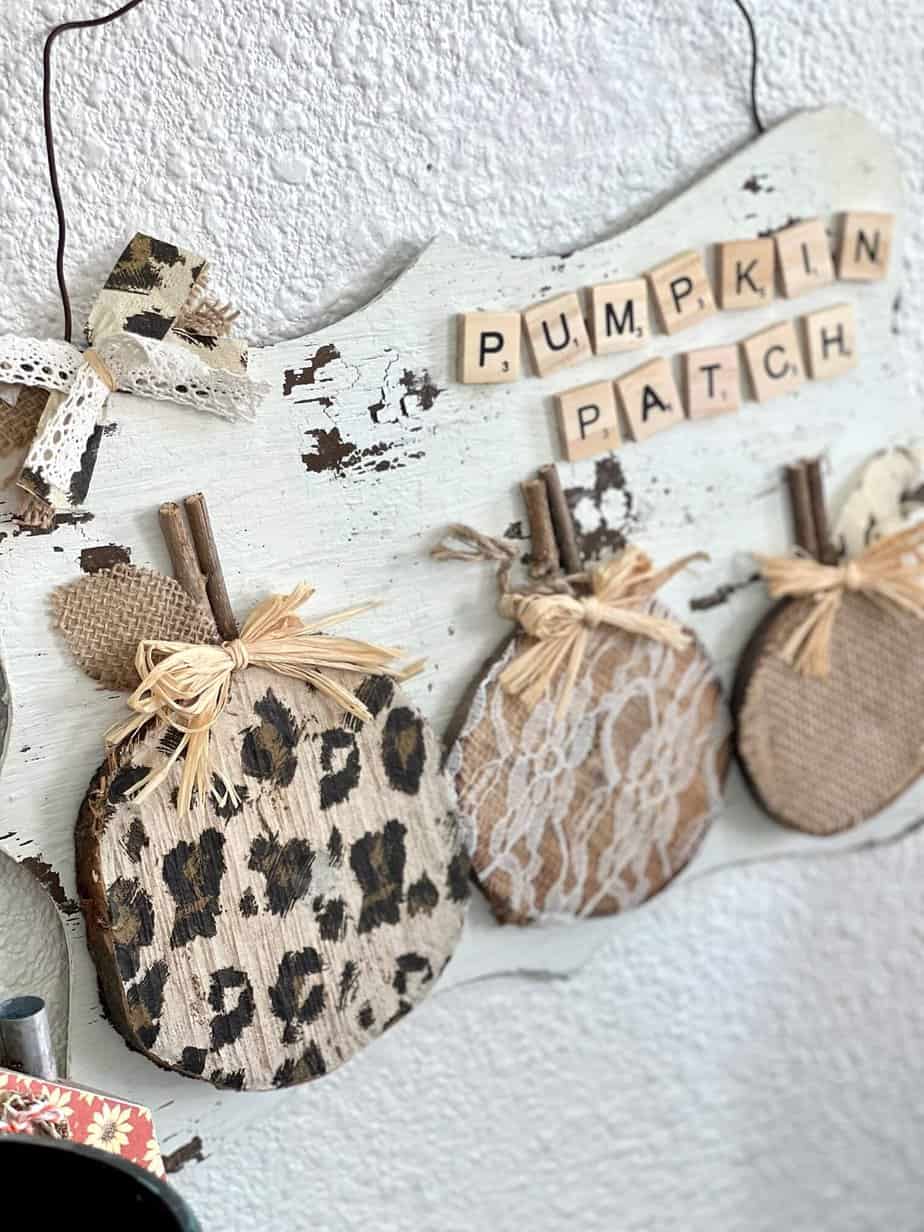 Rustic Leopard and Lace Pumpkin Patch - Manda Panda Projects