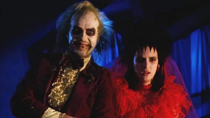 Beetlejuice and Lydia reference photo from the wedding scene of the movie.