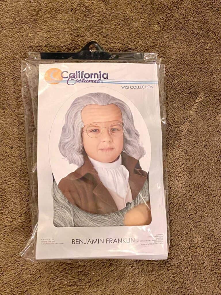 California costumes Benjamin franklin wig brand new in the package.