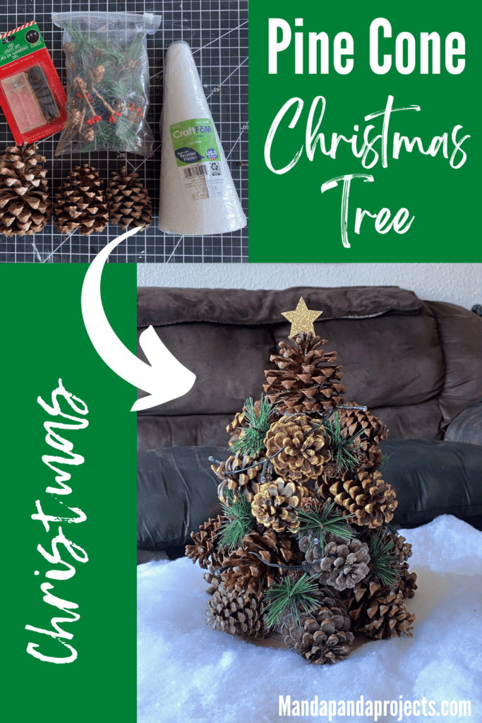 Pine Cone Christmas Tree - Manda Panda Projects