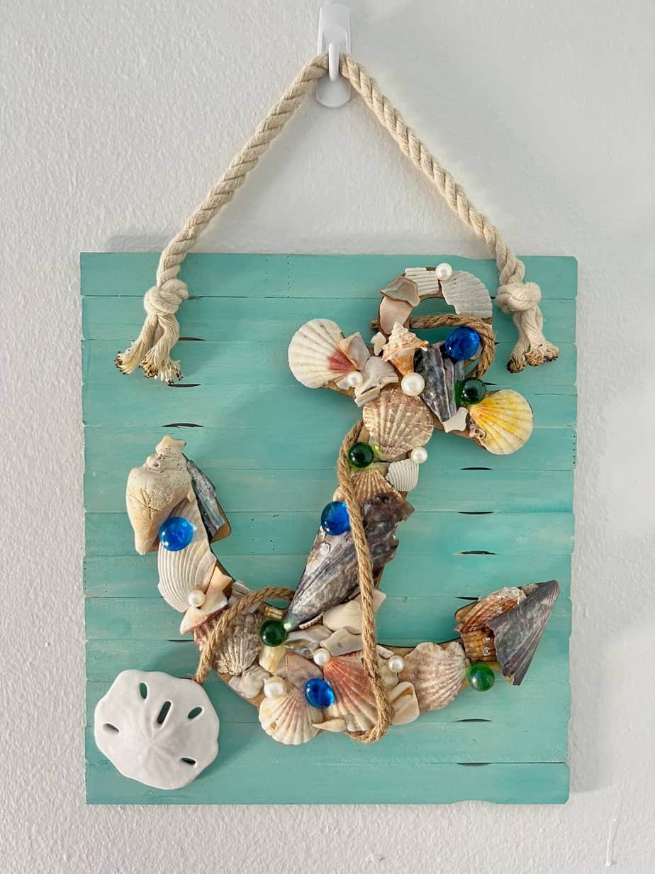 15 inches Driftwood with Seashells Wall Hanging
