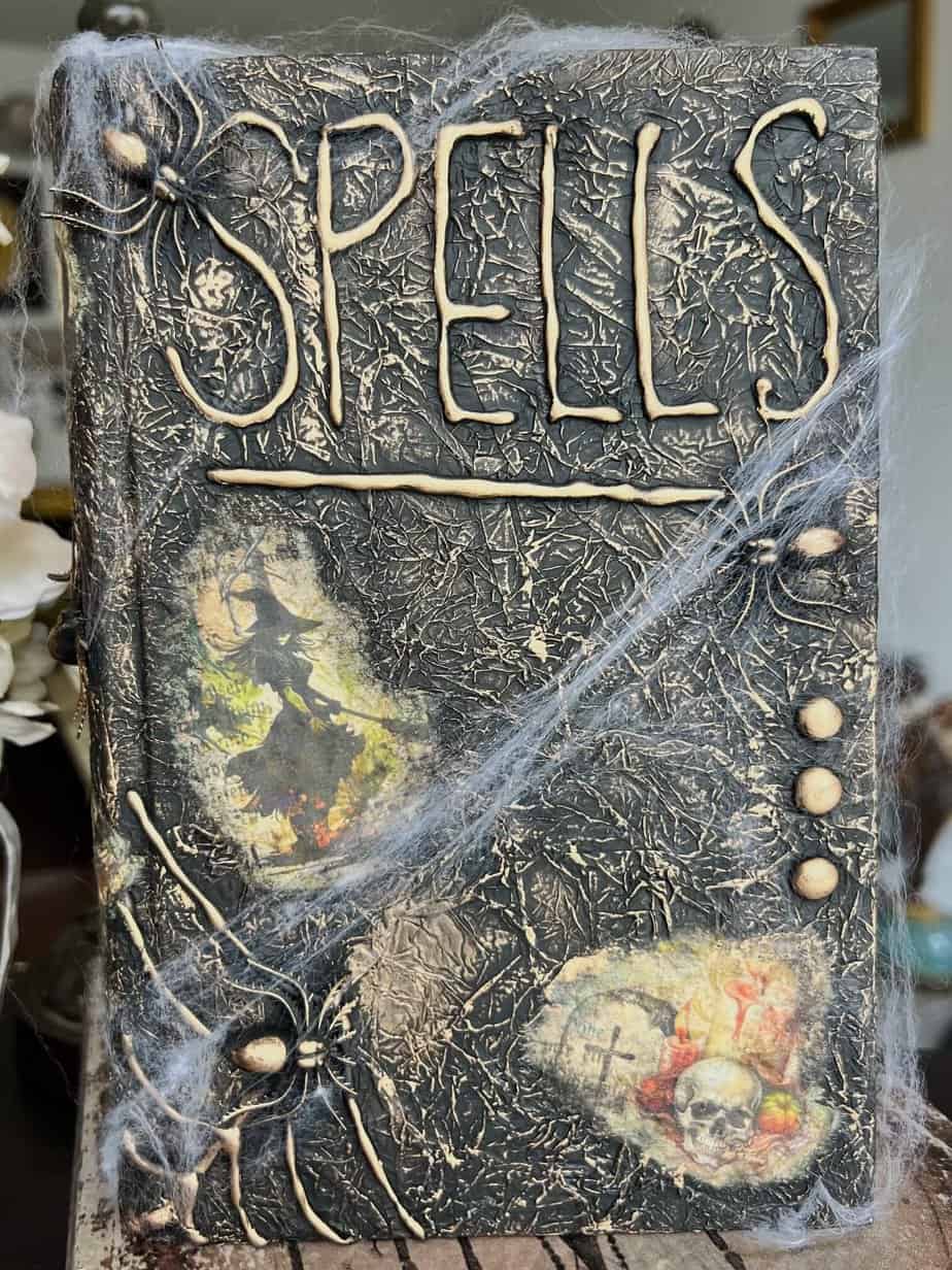 Thrift Store Halloween Spellbook - Manda Panda Projects