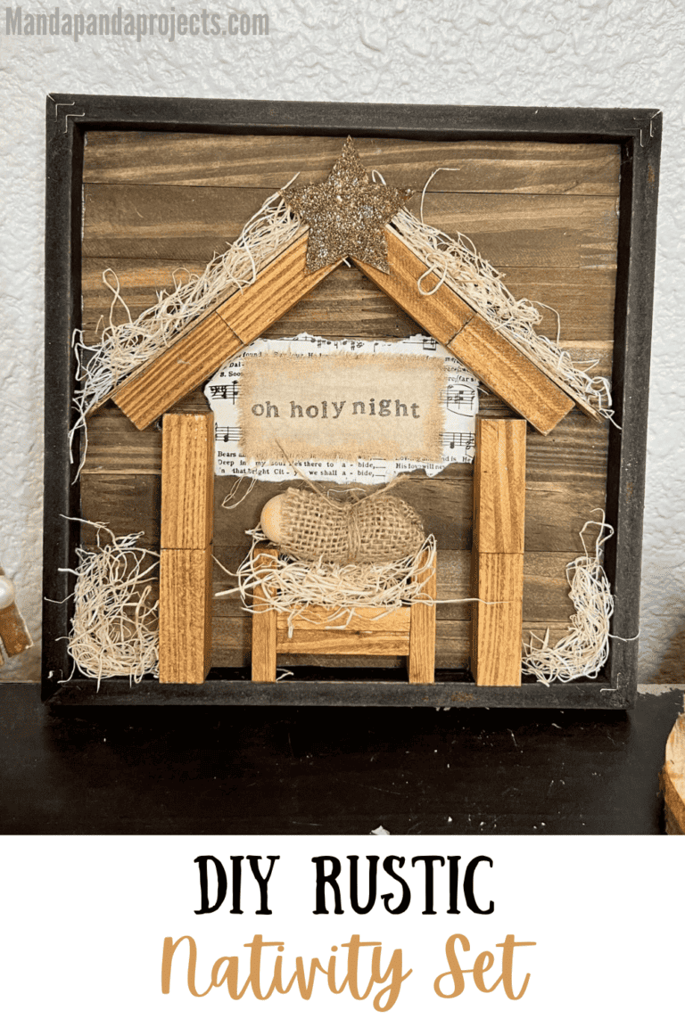DIY Rustic Nativity Set - Manda Panda Projects
