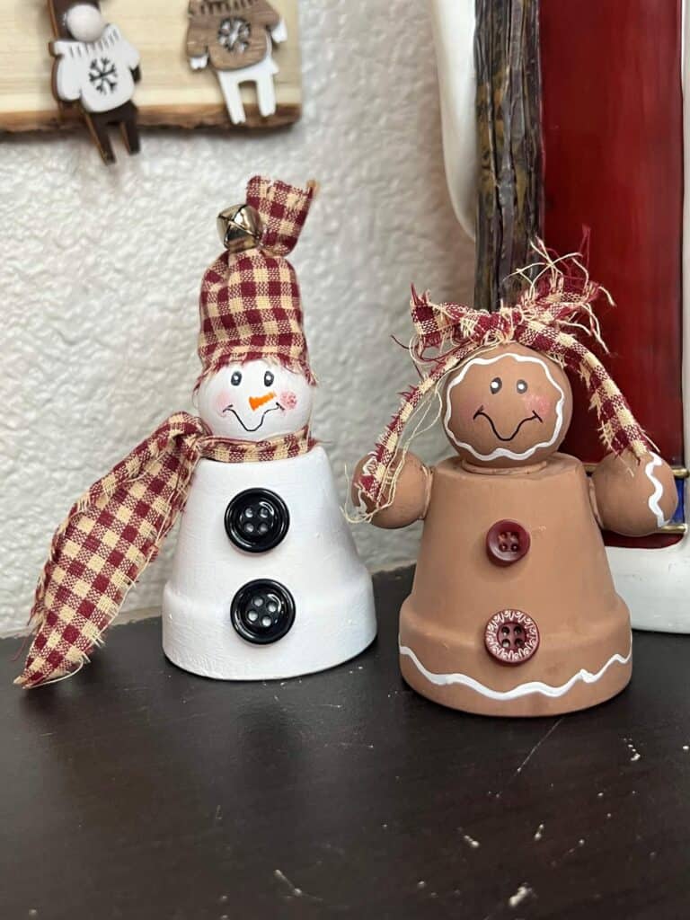 Dollar Tree Christmas Crafts Clay Pot Snowman