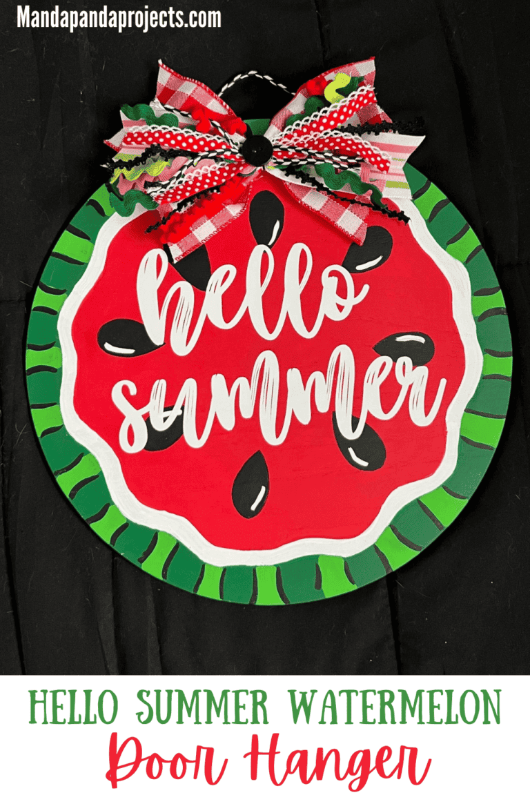 Hello Summer Watermelon Door Hanger Manda Panda Projects