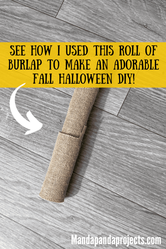 A roll of burlap.