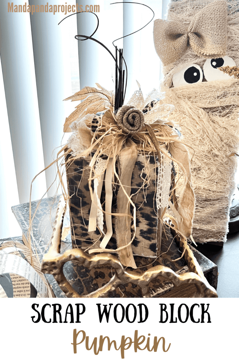 Scrap Wood Neutral and Leopard Pumpkin - Manda Panda Projects