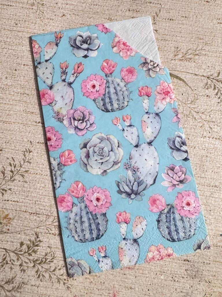 Floral Succulent Napkin