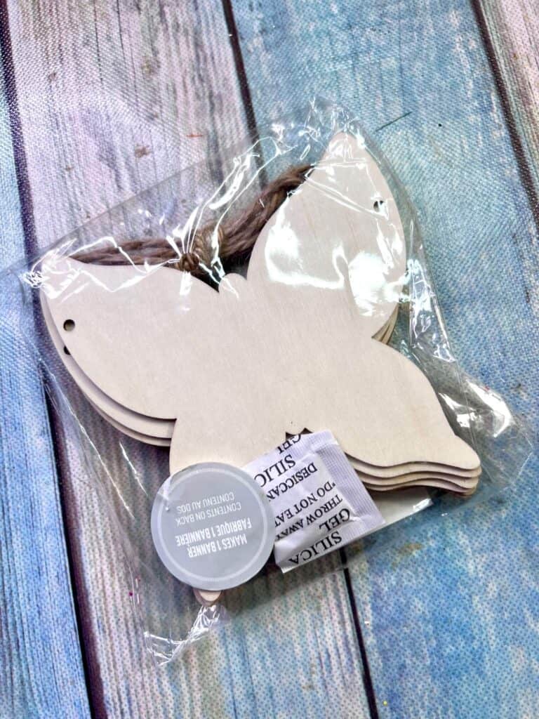 Pack of unfinished wood butterflies.